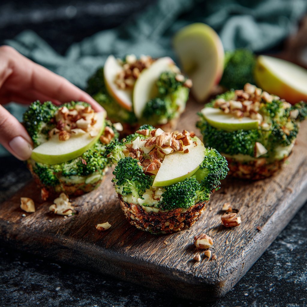 Broccoli and Apple Salad Cups