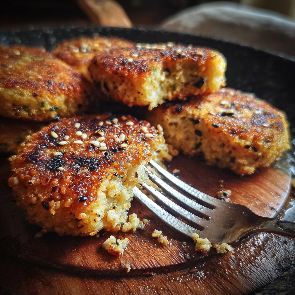 Lemon-Sesame Salmon Patties