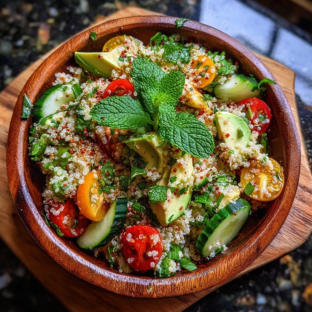 Healthy Avocado Quinoa Salad