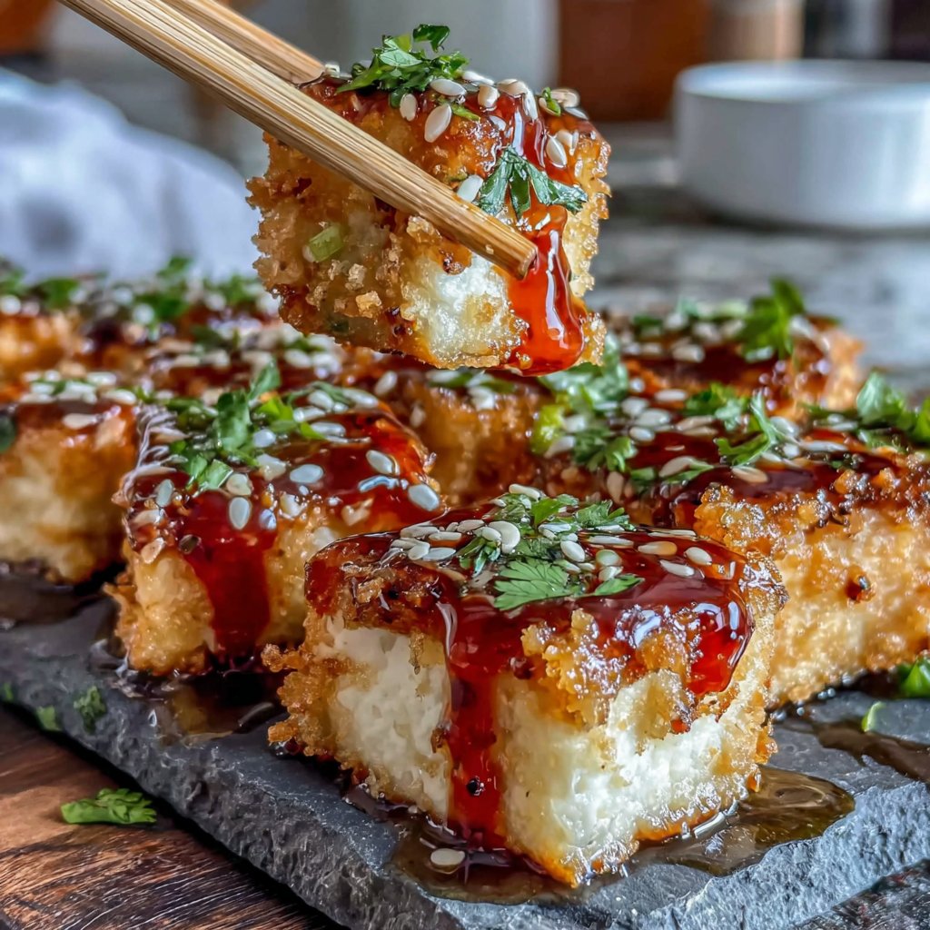 Crispy Tofu with Sweet Chili Sauce