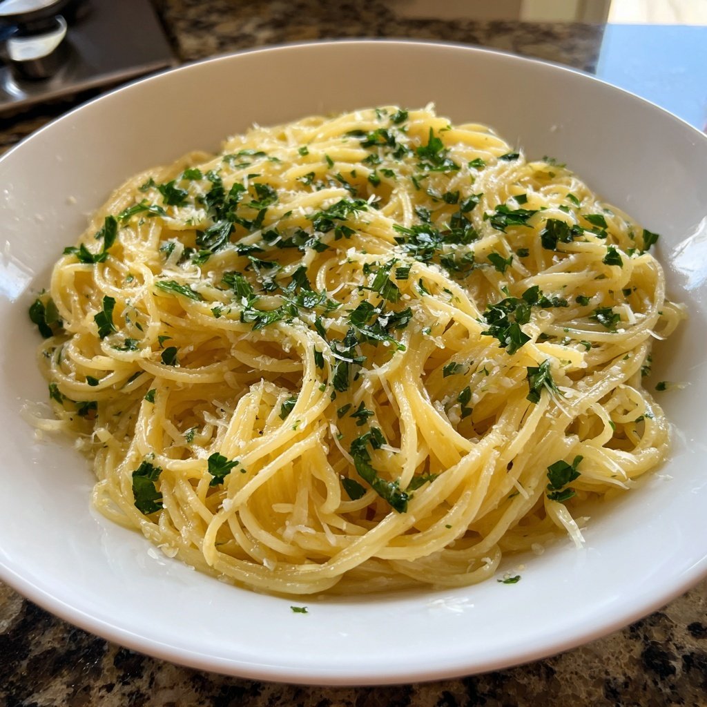 Quick Garlic Butter Pasta