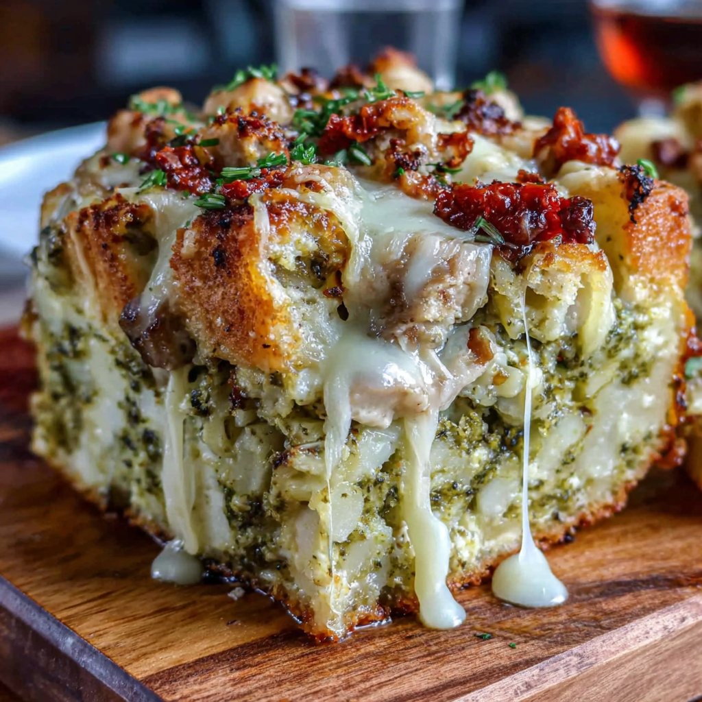 Tasty Turkey Pesto Pasta Bake