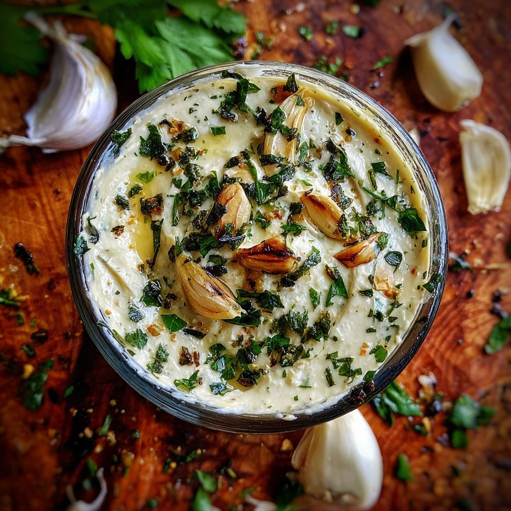 Roasted Garlic and Herb Dip