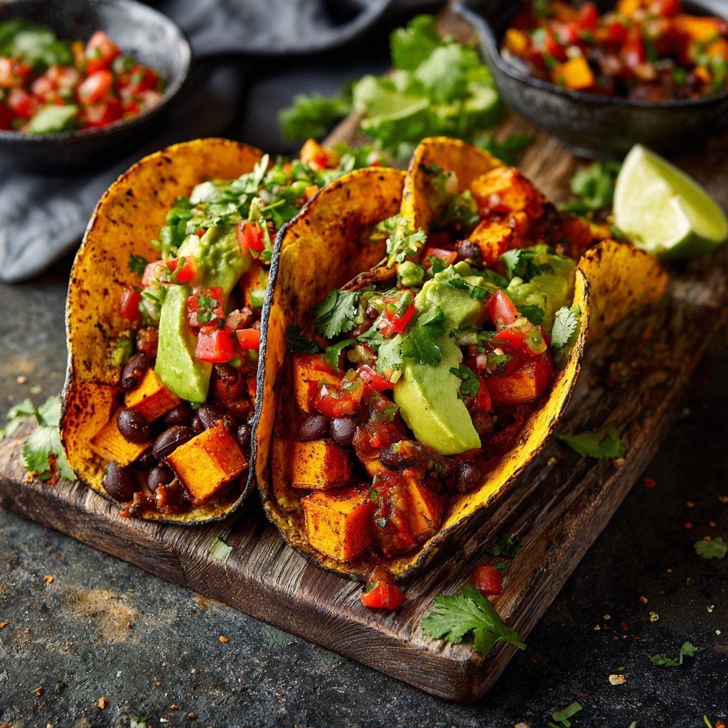 Sweet Potato Black Bean Tacos